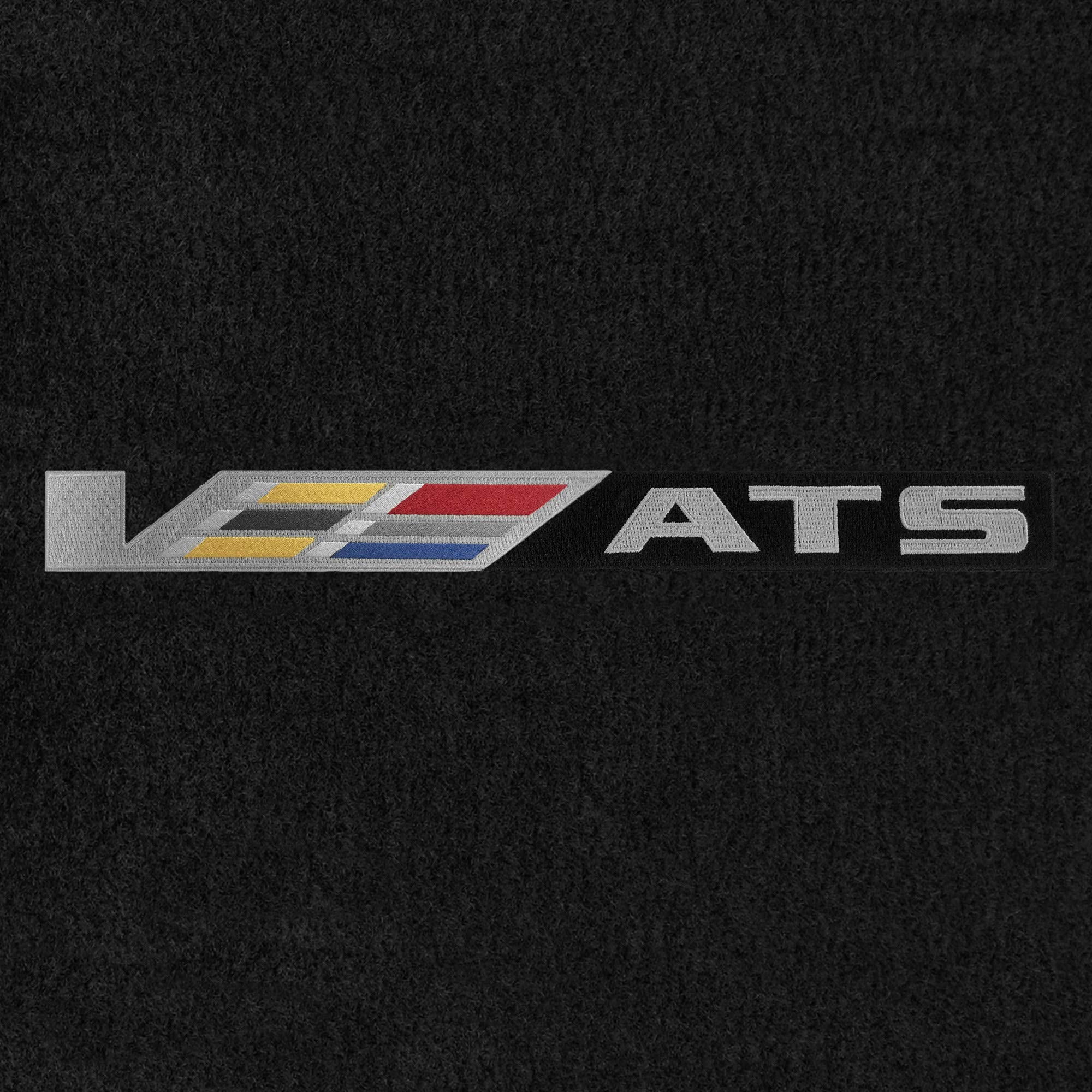 Premium Custom-Fit Carpeted Floor Mats for 2016 Cadillac ATS-V Coupe/Sedan - Luxury Car Floor Liners with Centered Logo (4-Piece Set, Charcoal) - Perfect for All-Weather Protection & Enhanced Interior Style