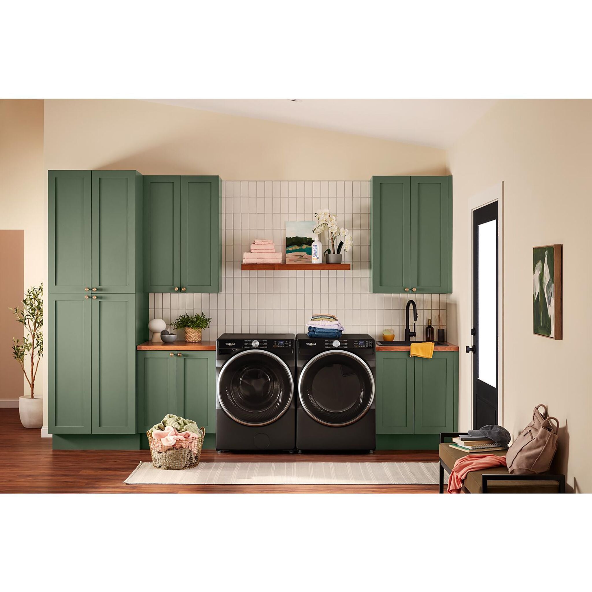 Whirlpool WFW5720RU 5.2 Cu.Ft. Front Load Washer with FreshFlow™ Vent System - Black Volcano - Energy Efficient, Large Capacity Laundry Machine for Home & Apartment Use