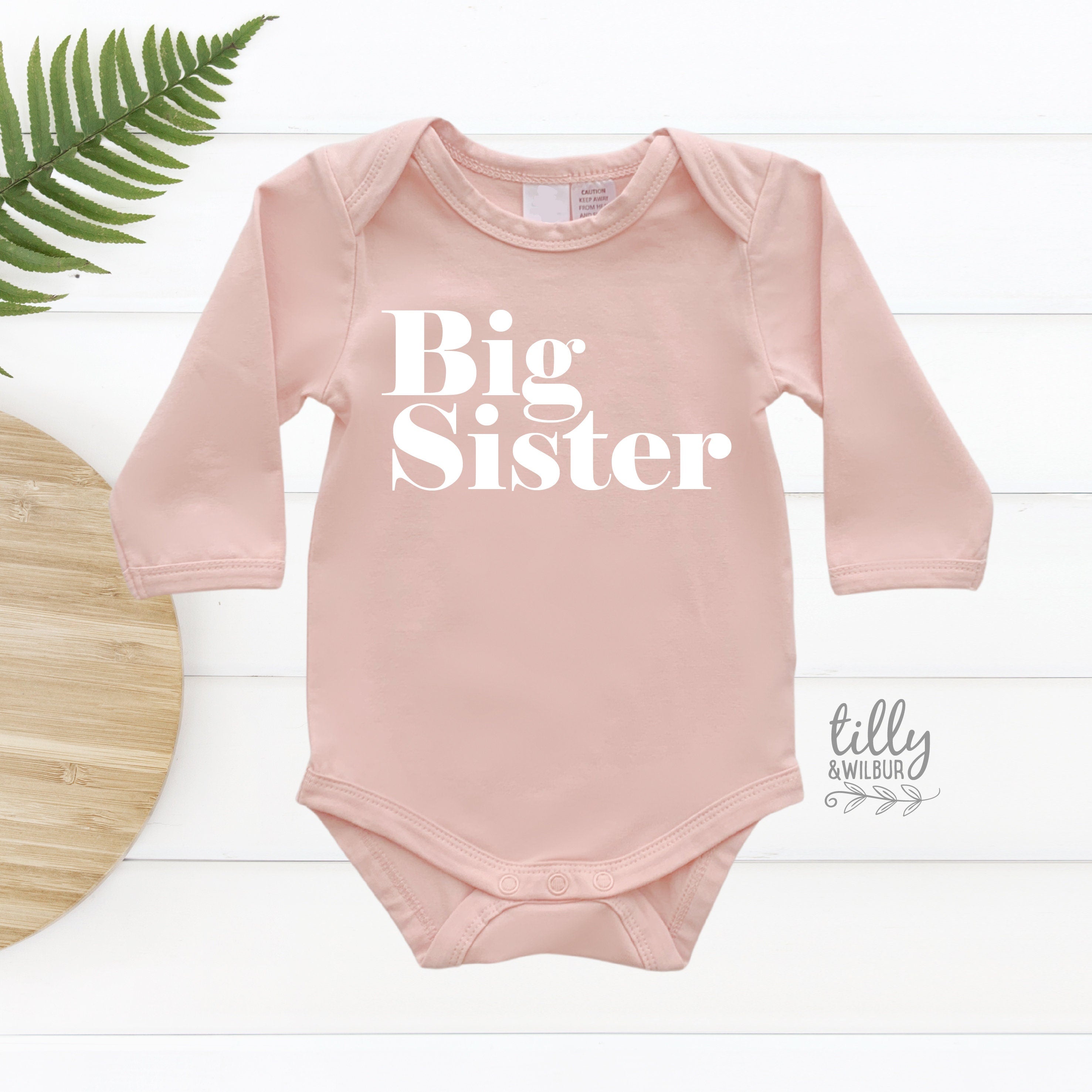 Big Sister Bodysuit - Comfortable & Stylish Baby Onesie for Girls - Perfect for Family Photos, Holidays & Special Occasions
