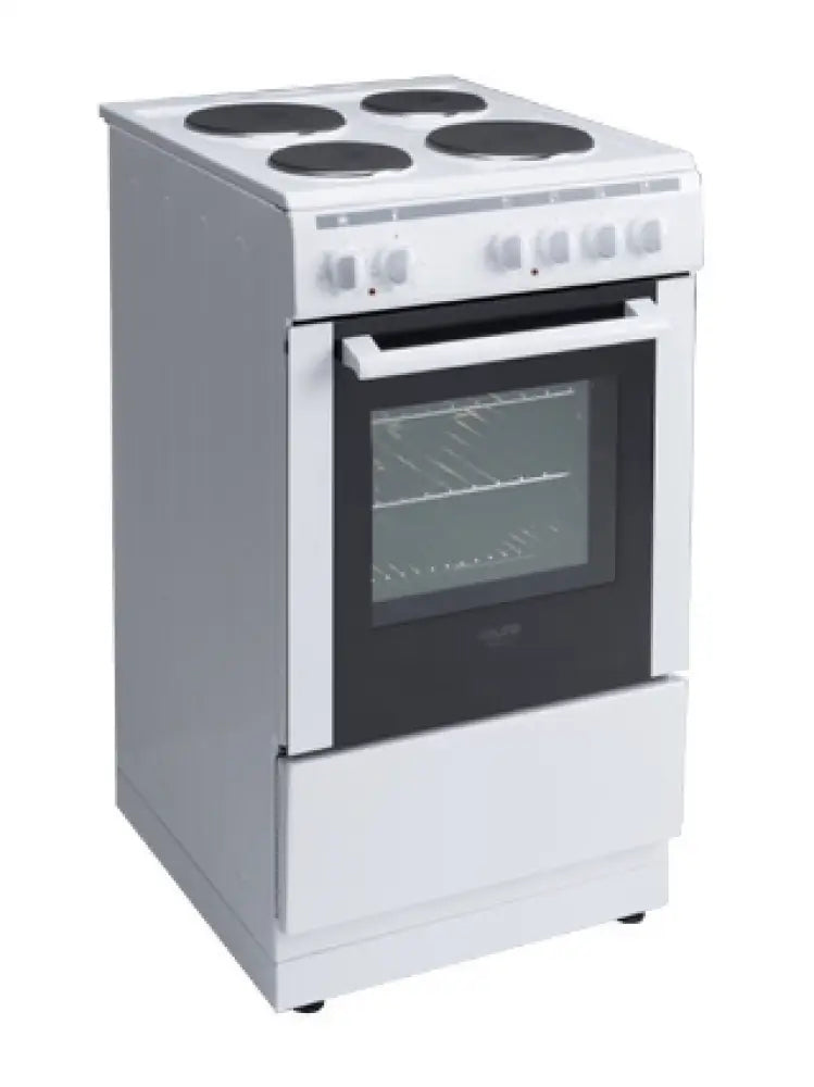 Euro EV500EWH 50cm Electric Freestanding Oven - Built-in & Countertop Installation, Perfect for Small Kitchens, Apartments & RVs