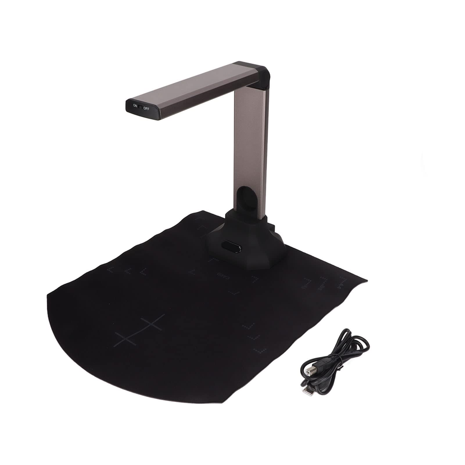 USB Document Scanner with Smart Correction & OCR Technology - A4 Size, 1 Second Fast Scanning for ID Cards, Books & Documents | Perfect for Home Office, Online Teaching & Digitizing Files