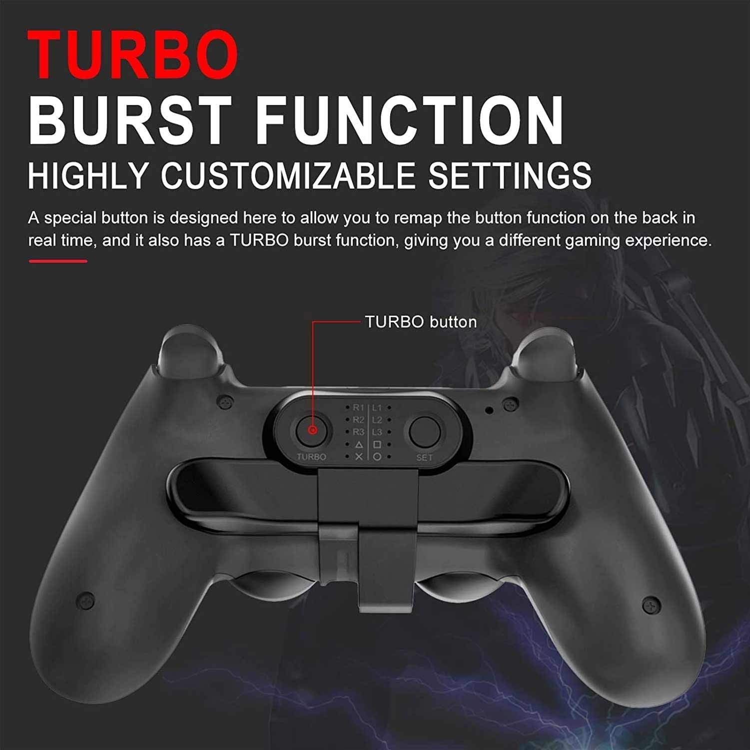 Xinwanhong Strike Pack for PS4 - Back Button Attachment & Controller Paddles for Playstation 4 | FPS Dominator Mod Kit | Enhance Gaming Performance for Call of Duty, Fortnite & Battlefield