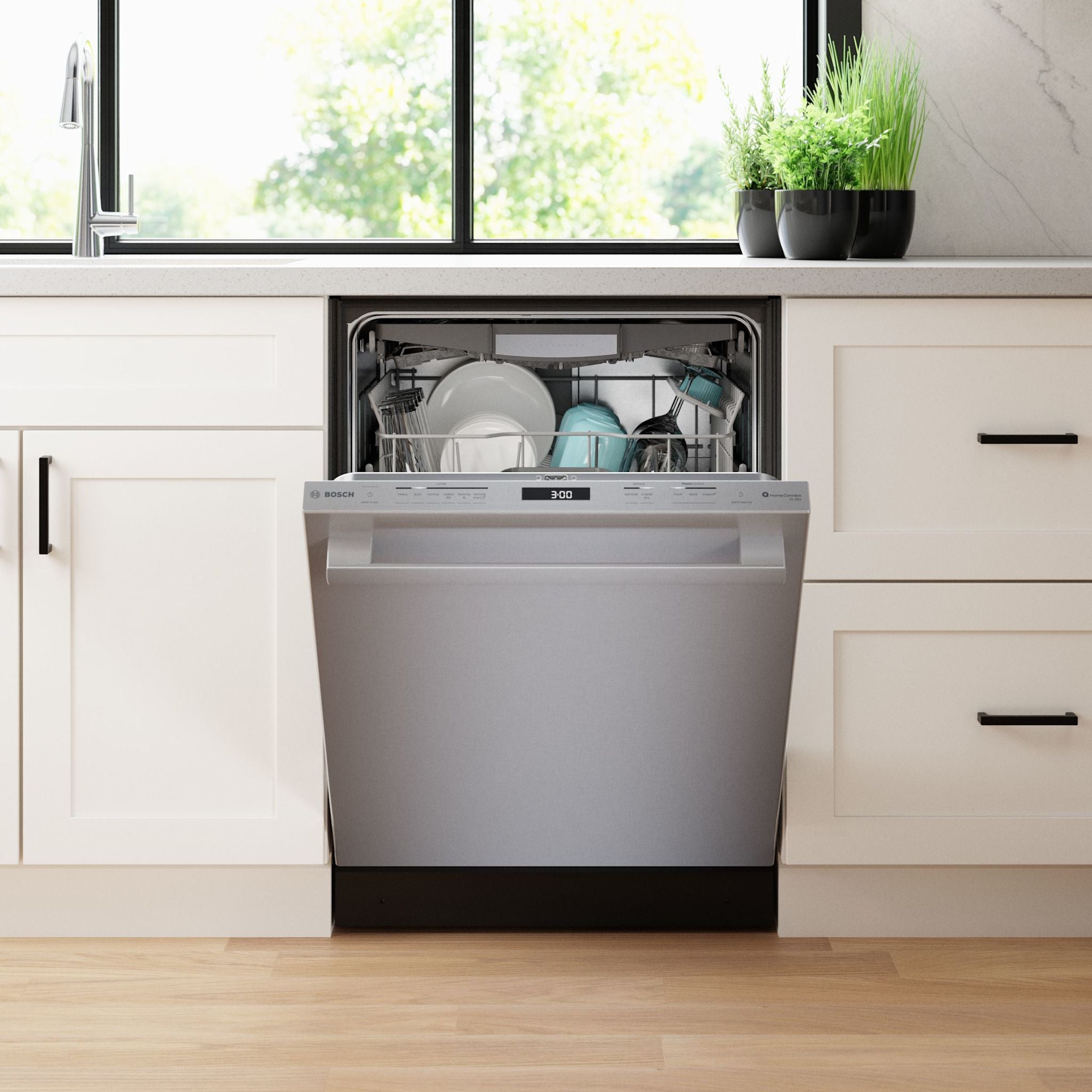 Bosch SHX78CM5N Stainless Steel Built-In Dishwasher - Energy Star Certified, Ultra-Quiet 56 dB - Perfect for Modern Kitchens & Open-Concept Homes