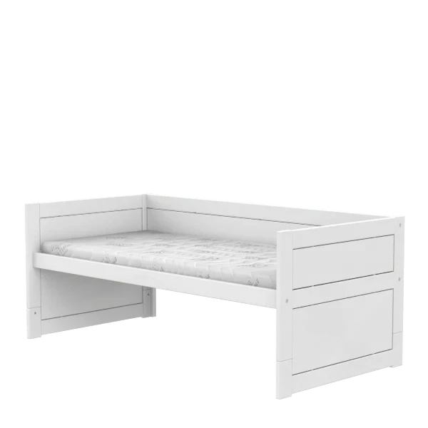 Wooden Cabin Bed for Kids - Twin Size Loft Bed with Ladder & Safety Rail - Perfect for Small Bedrooms, Playrooms & Sleepovers