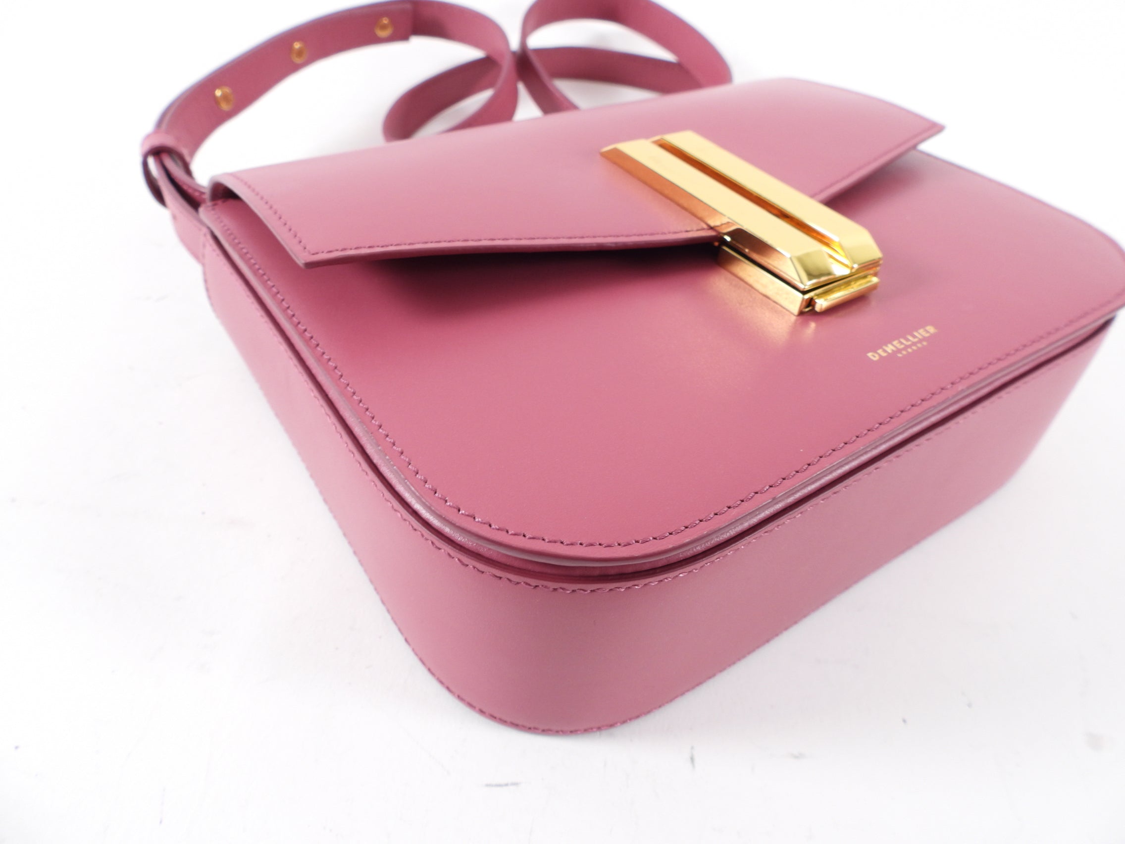 Demellier Vancouver Flap Bag in Dark Rose Pink - Stylish Crossbody Purse for Women, Perfect for Work, Travel & Everyday Use
