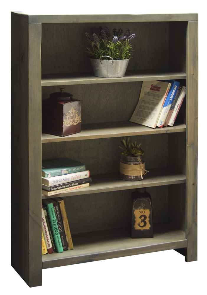 Joshua Creek 48 Inch Tall Wooden Bookcase - Modern Bookshelf for Living Room, Bedroom & Office Storage - Sturdy & Stylish Home Furniture Organizer