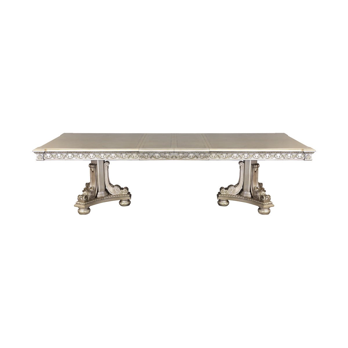 Luxury Catalonia Platinum Gold Dining Table Set - Elegant Modern Design for Home, Restaurant & Wedding Decor - Perfect for Dining Room, Kitchen & Special Events