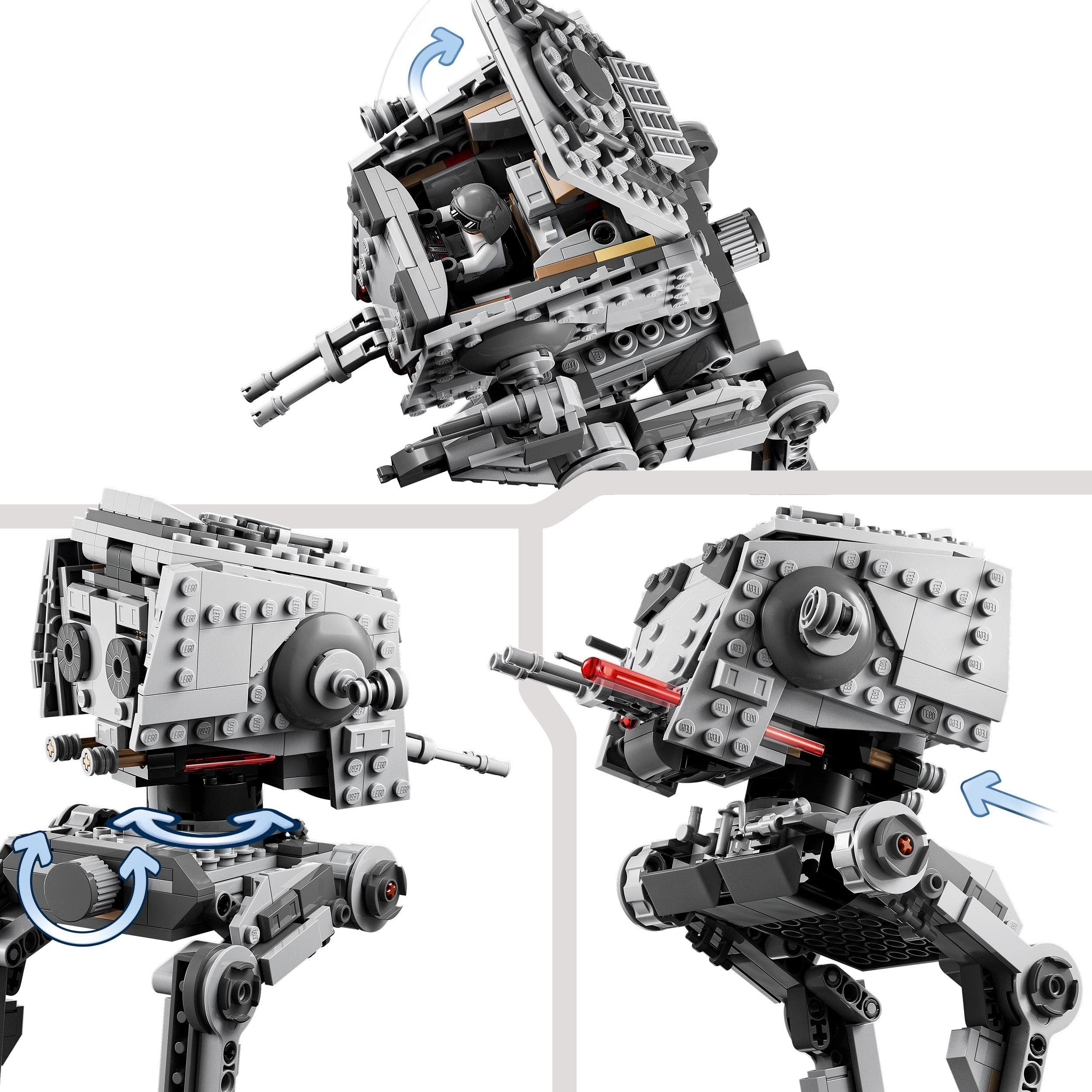 LEGO Star Wars AT-ST Walker Hoth Building Set 75322 with Chewbacca & Droid Figures - The Empire Strikes Back - Kids Birthday Gift - Build & Play for Star Wars Fans & Collectors - Perfect for Display, Playtime & Gifting