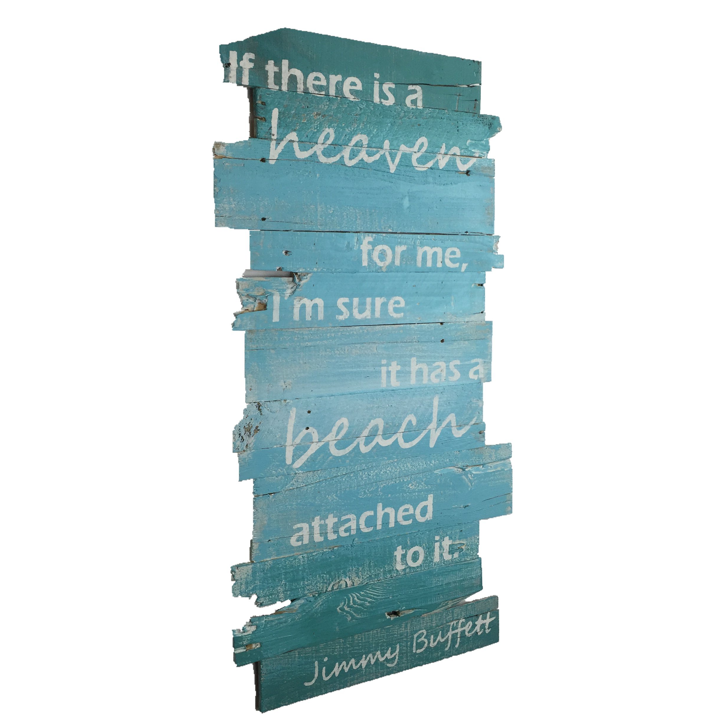 Coastal Beach Decor Wall Hanging - Nautical Themed Jimmy Buffett Inspired Home Decoration | Perfect for Beach Houses, Living Rooms & Outdoor Patios