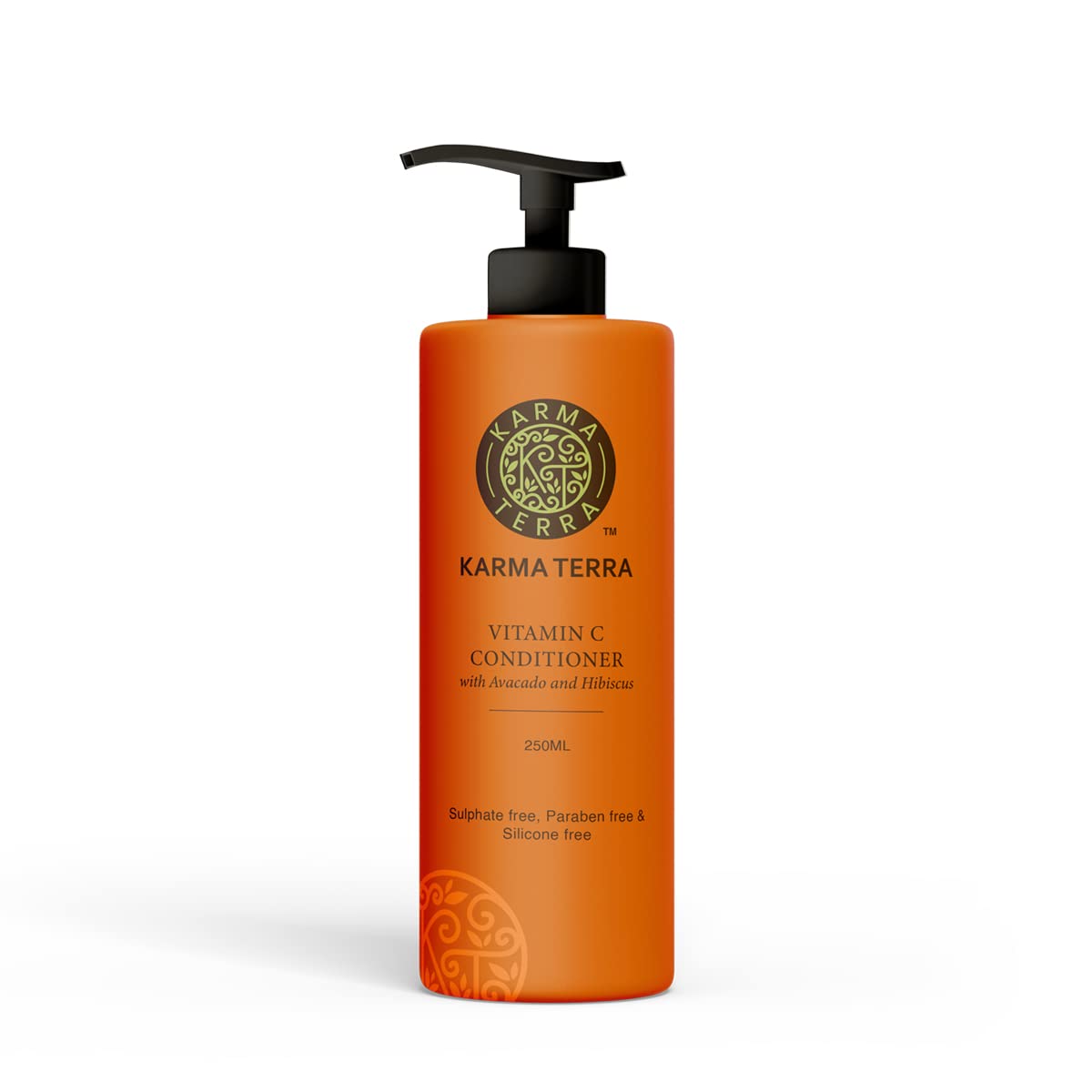 KARMA TERRA Professional Hair Conditioner with Avocado & Hibiscus - Hair Fall Control, Damage Repair, Ultra Smoothing & Frizz Free for Men & Women (250ml) - Perfect for Dry, Damaged Hair & Daily Hair Care Routine