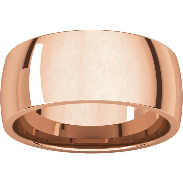 14KT Gold 8MM Comfort Fit Wedding Band for Women - Elegant Lightweight Design for Everyday Wear, Anniversary Gifts & Bridal Jewelry