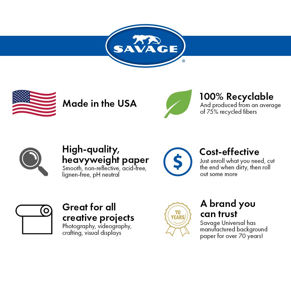 Savage Seamless Background Paper - #75 True Blue (107