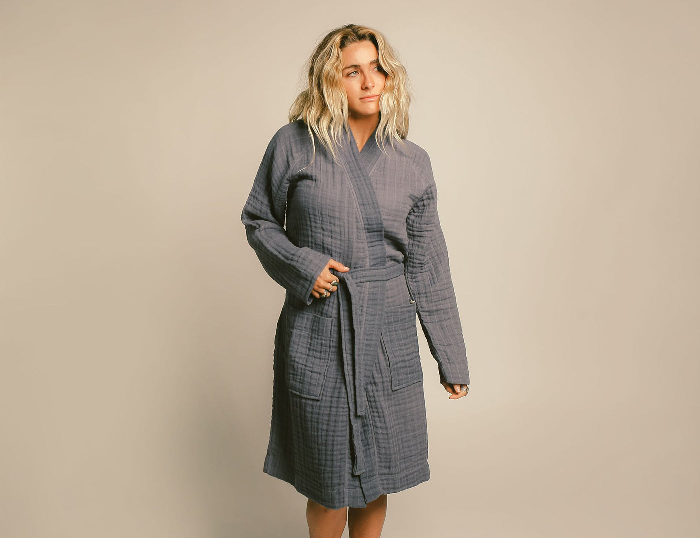 Soft and Breathable Gauzy Robe for Women - Lightweight Loungewear for Spa, Beach, and Home Relaxation