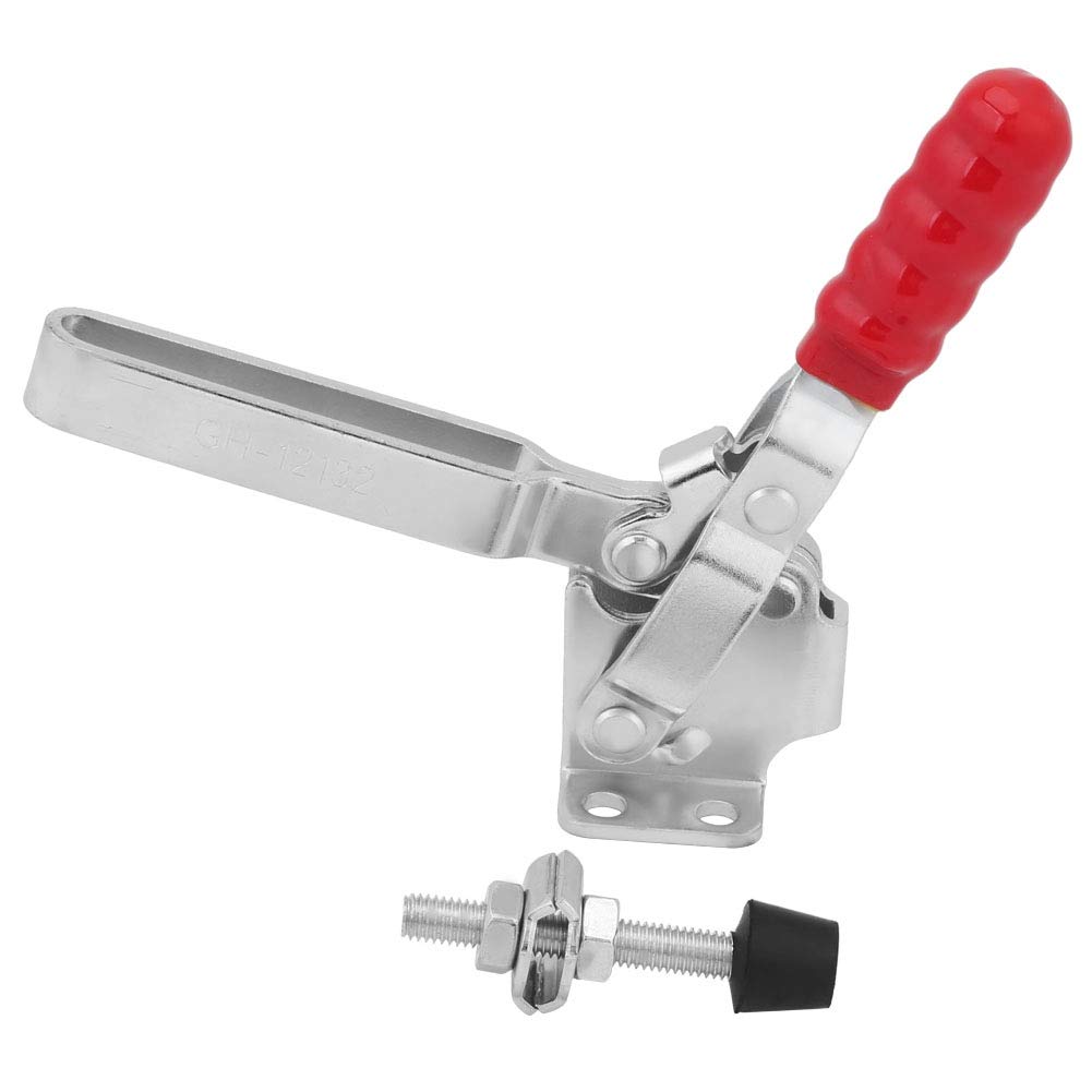 Heavy Duty 500lbs Toggle Clamp with Quick Release Handle - Vertical Type Tool Pliers for Woodworking, Metalworking, and DIY Projects (227KG Holding Capacity)