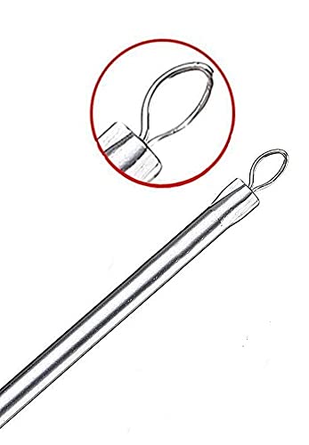 HP HIGH PROFILE Stainless Steel Blackhead & Pimple Extractor Tool - Acne Whitehead Scar Remover for Men & Women (2-Pack) - Perfect for Home Skincare & Facial Treatment