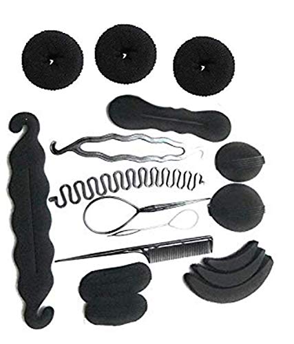 5-Piece Braided Hair Accessories Set for Women & Girls - Styling Clips for Ponytails, Buns & Updos - Perfect for School, Parties & Everyday Wear
