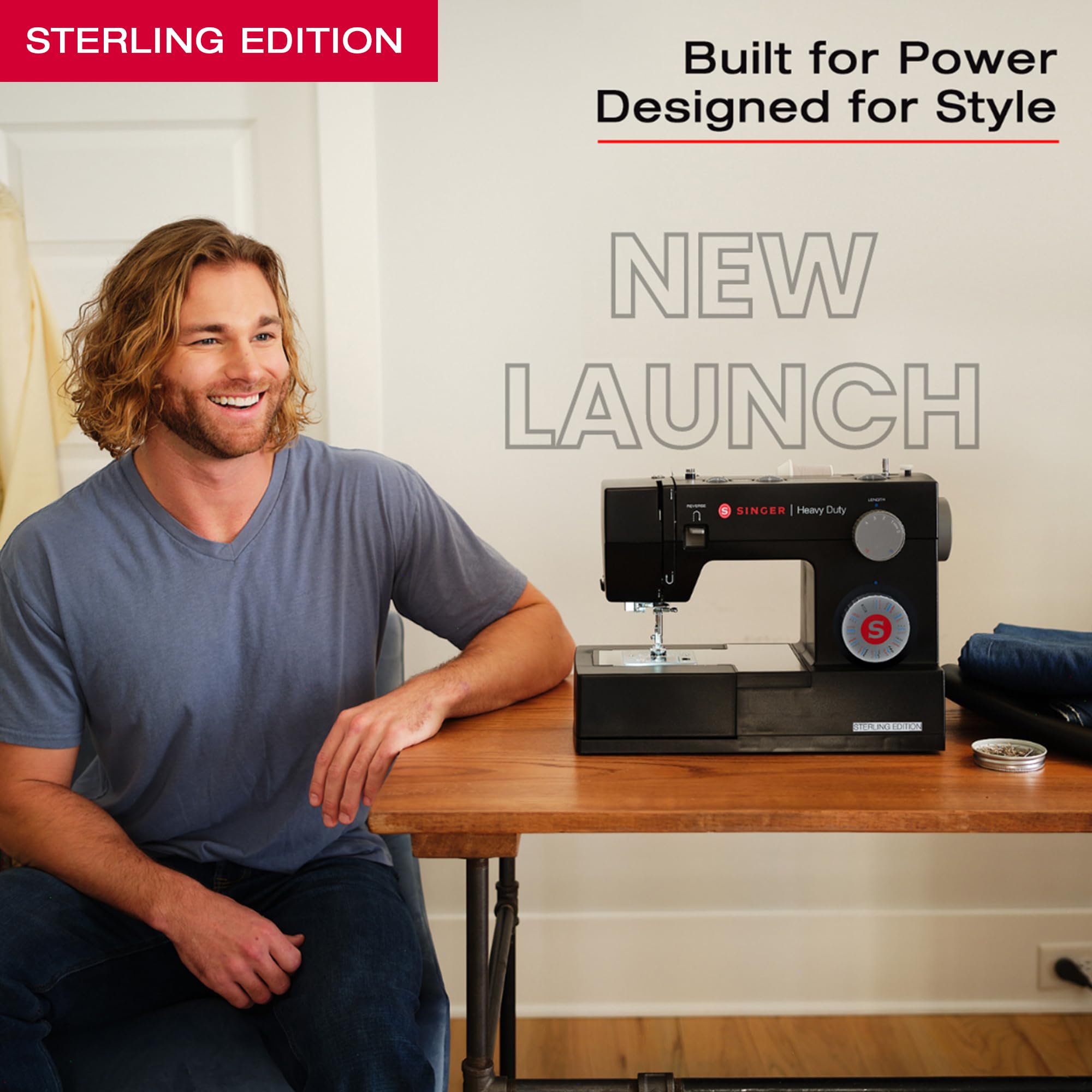 SINGER® 4432 Heavy Duty Sewing Machine with Accessory Kit | 110 Built-in Stitches, Strong Motor, Metal Frame, 1-Step Buttonhole | Perfect for Quilting, Denim, Leather & Home Decor Projects