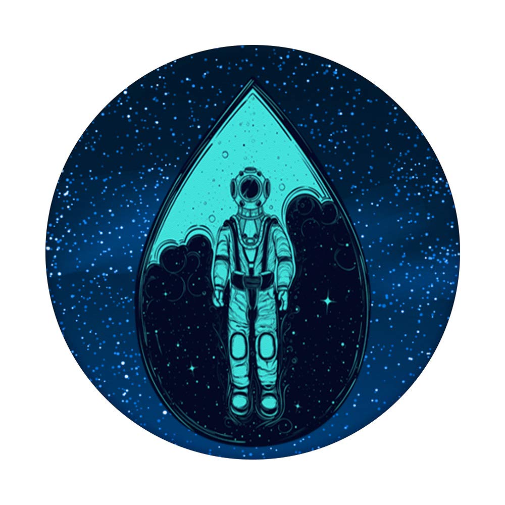 Psychedelic Astronaut Print - Surreal Outer Space Wall Art for Home & Office Decor - Perfect for Astronomy Lovers & Sci-Fi Enthusiasts
