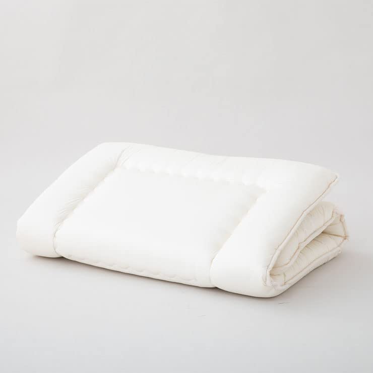 EMOOR Japanese Floor Futon Mattress - Twin-Long Size (39x83x2.5in), Lightweight & Foldable, Made in Japan | Tatami Mat for Guest Bed, Dorm Room, Camping & Small Space Living | Milk-White EM-Color