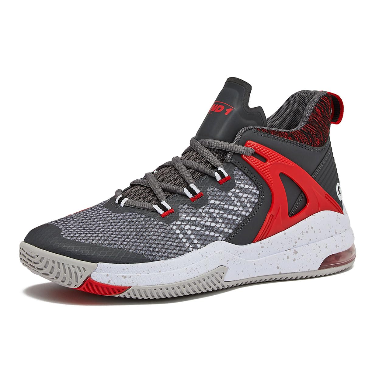 AND1 Turnaround Men's Basketball Shoes - Indoor/Outdoor Court Sneakers for Street Play