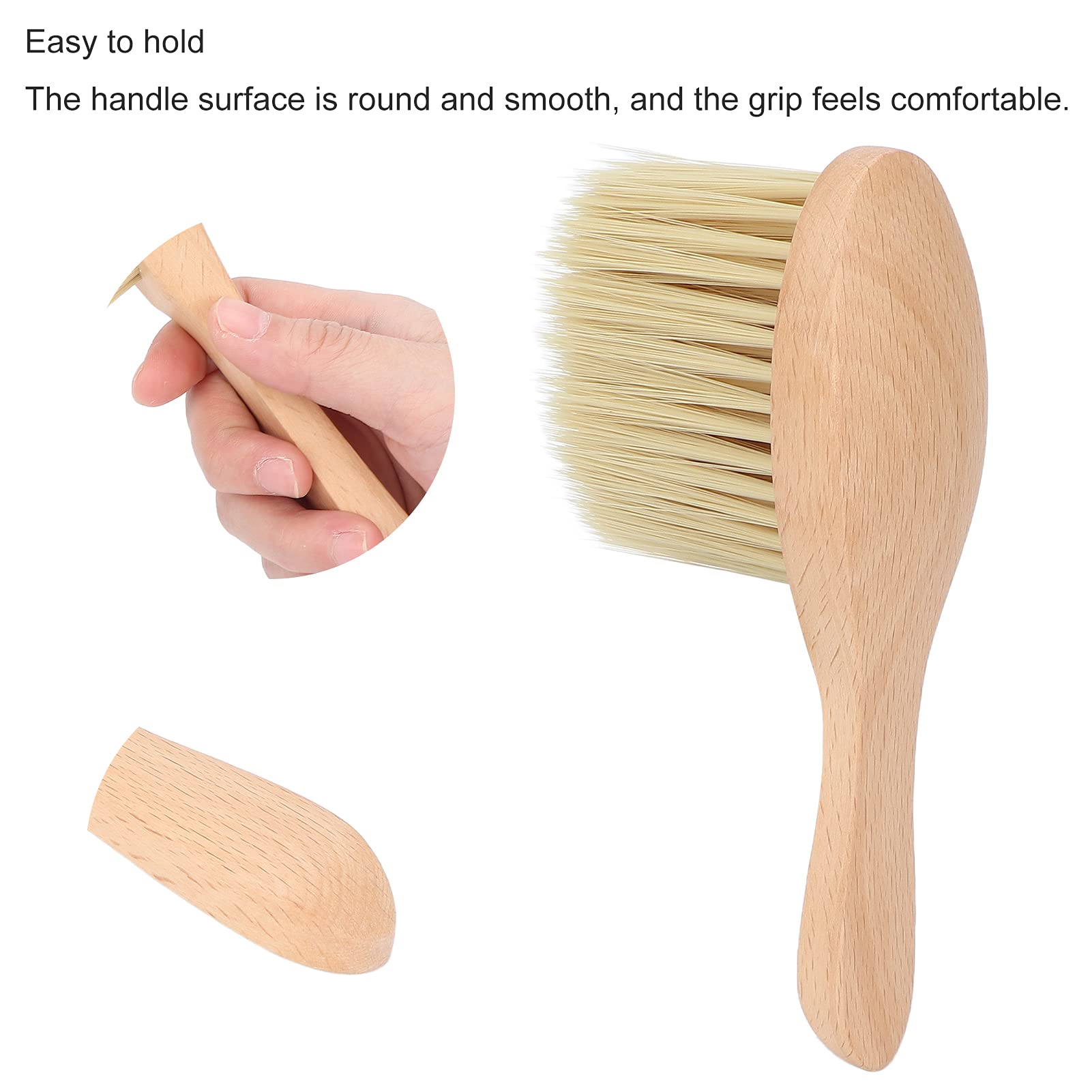 Professional Hair Sweeping Brush - Ergonomic Barber Brush for Salon & Home Use - Easy Grip for Stylists & DIY Haircuts - Perfect for Cleaning Floors, Styling Stations & Personal Grooming