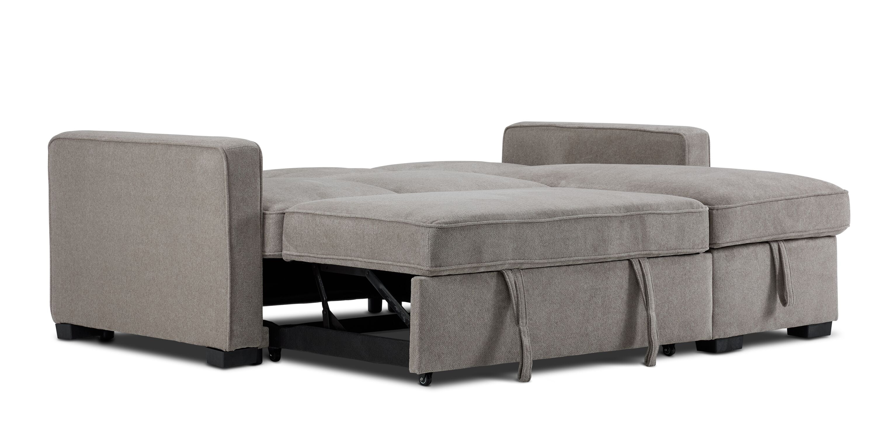 Cielo Reversible Pop Up Sofa Bed - Convertible Guest Bed & Lounge Chair for Small Spaces, Living Room, Dorm, or Camping - Java Brown