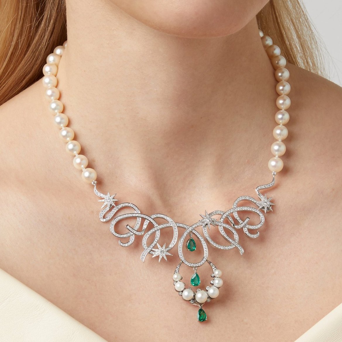 Moon Pearl Necklace - Elegant Cultured Pearl Jewelry for Women, Perfect for Weddings, Parties & Special Occasions