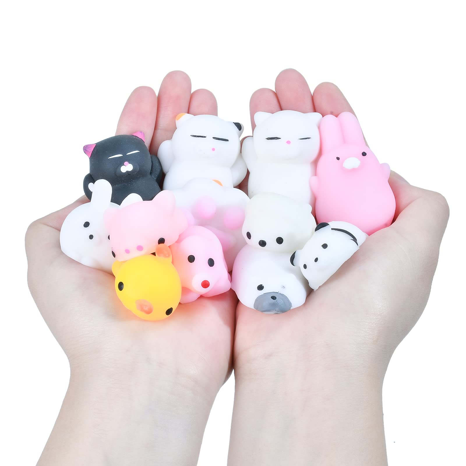 EKKONG 12Pcs Kawaii Squishy Toys - Anti Stress Squishies for Kids & Adults - Birthday Christmas Gifts