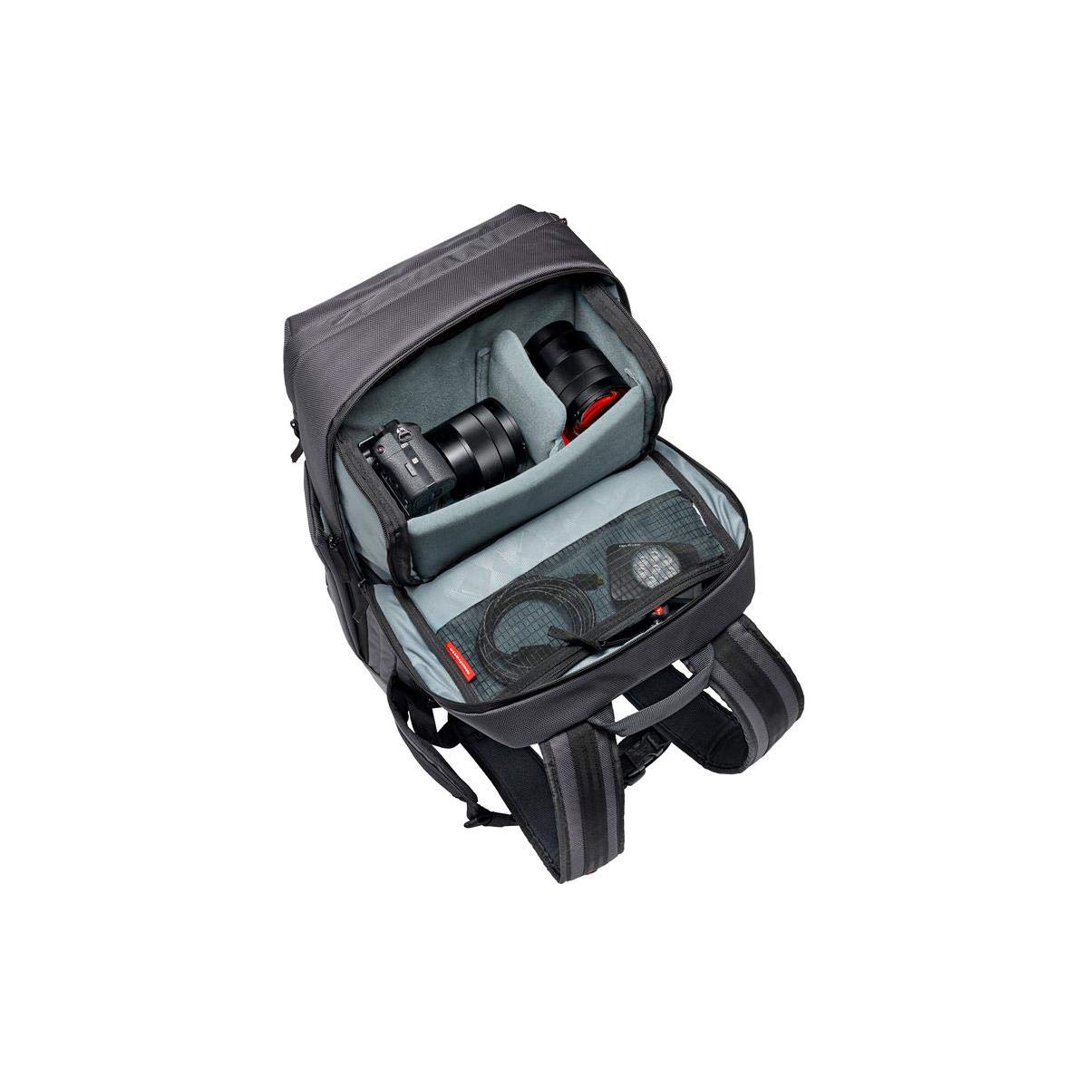 Manfrotto Manhattan Mover-50 Waterproof Camera Backpack for DSLR & Accessories - Multiuse Photography Bag with Laptop/Tablet Compartment & Tripod Holder - Perfect for Travel, Hiking & Professional Photoshoots