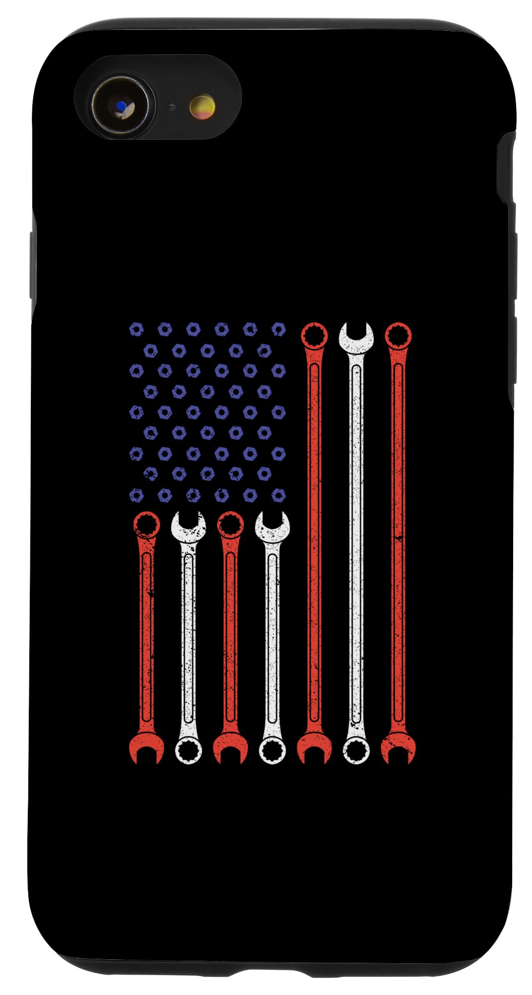 Vintage Flag iPhone SE/7/8 Case - Diesel Mechanic Car Lover for Daily Use
