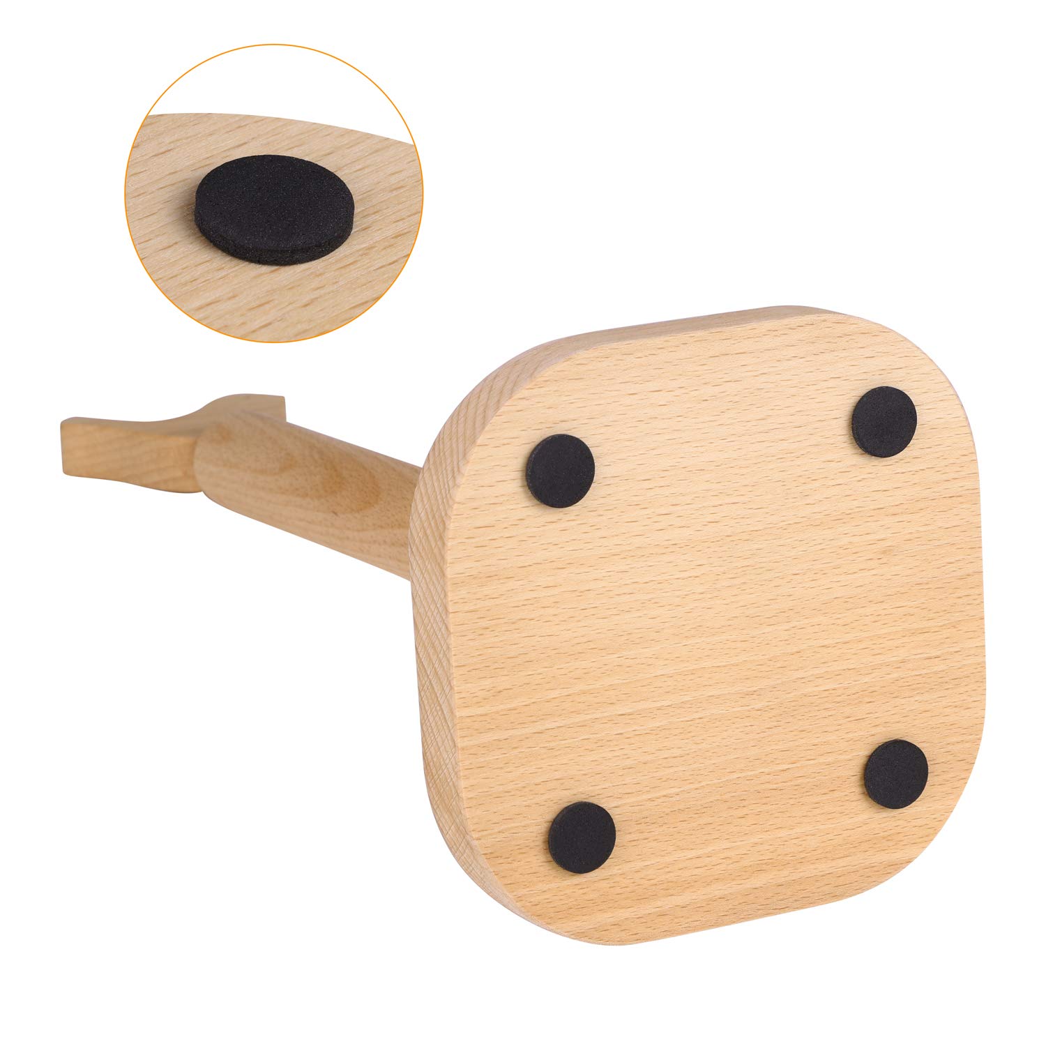 Wooden Paper Towel Holder - Vertical Countertop Tissue Roll Dispenser Stand Organizer for Kitchen, Bathroom, Living Room, Bedroom, Dorm & Office - Perfect for Hand Towels, Napkins and Decorative Storage