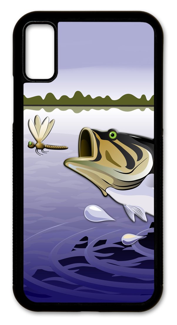 Slim Fit Phone Case for Apple iPhone XR - Fish & Dragonfly Pattern Multi-Color Protective Cover | Perfect for Everyday Use, Travel & Gift Giving