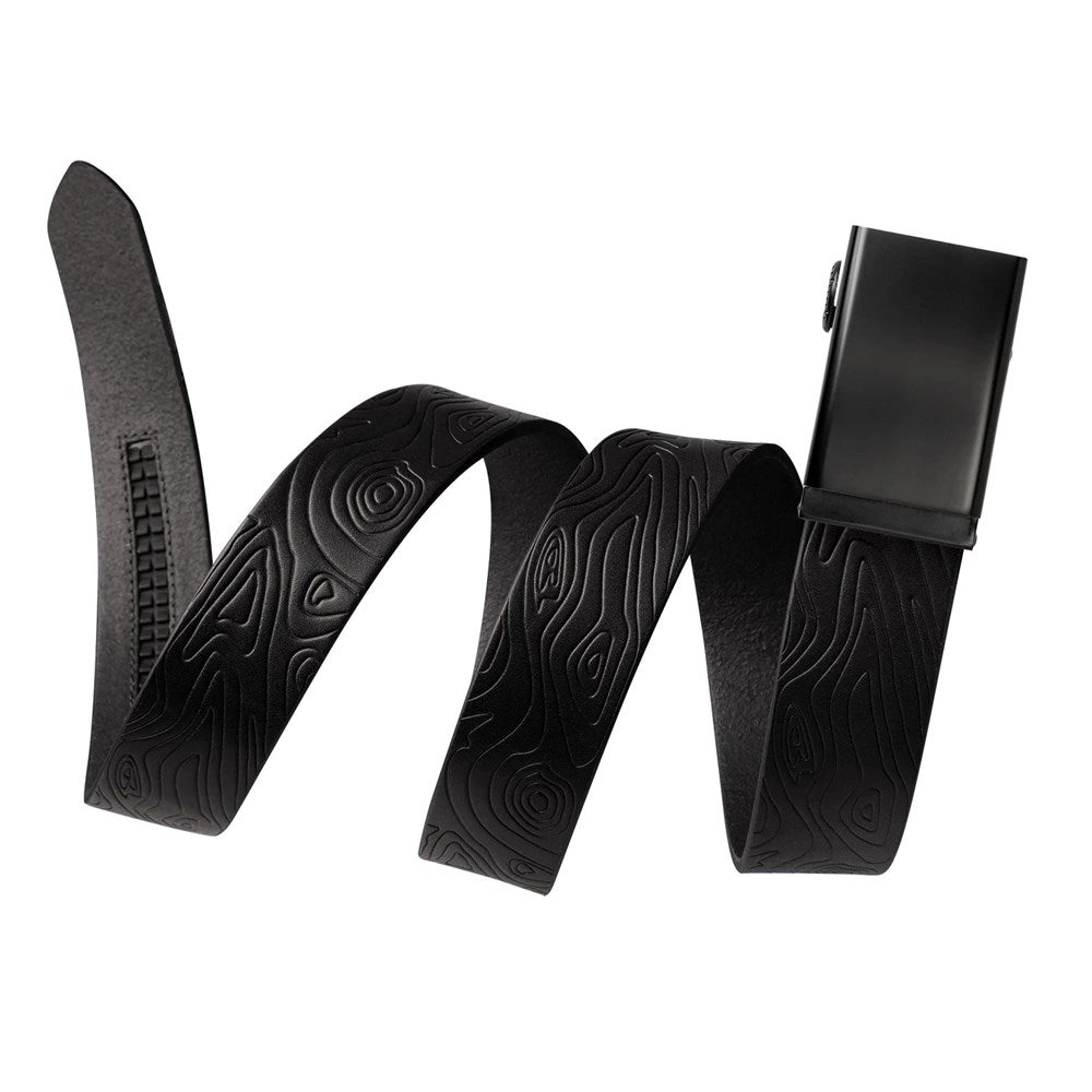 Mission Belt SWAT Black Topo Embossed Full Grain Leather 40mm - Premium Tactical Belt for Outdoor Adventures & Everyday Wear