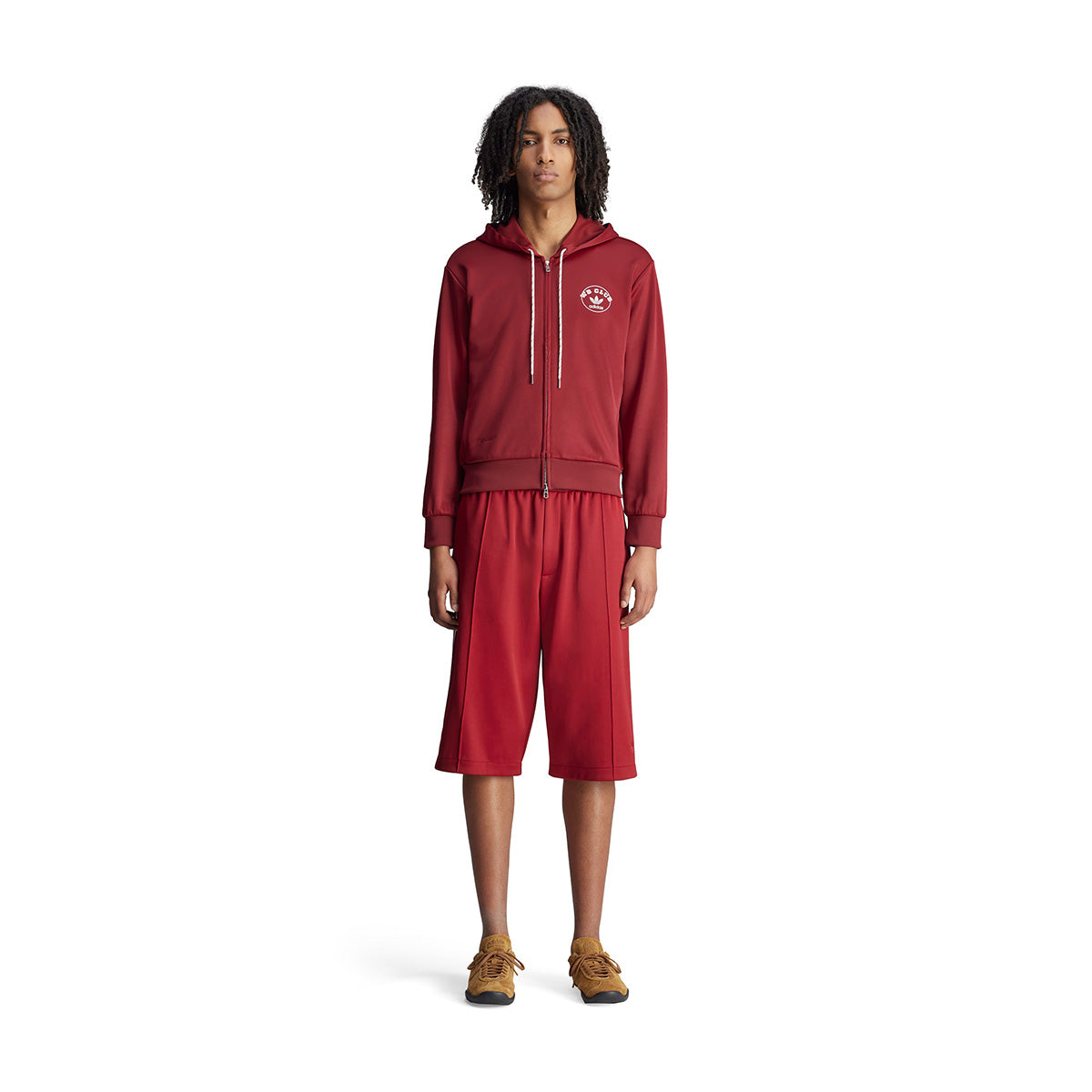 Wales Bonner Collegiate Burgundy Track Shorts - Stylish & Comfortable Running Shorts for Men | Perfect for Gym, Jogging & Casual Wear