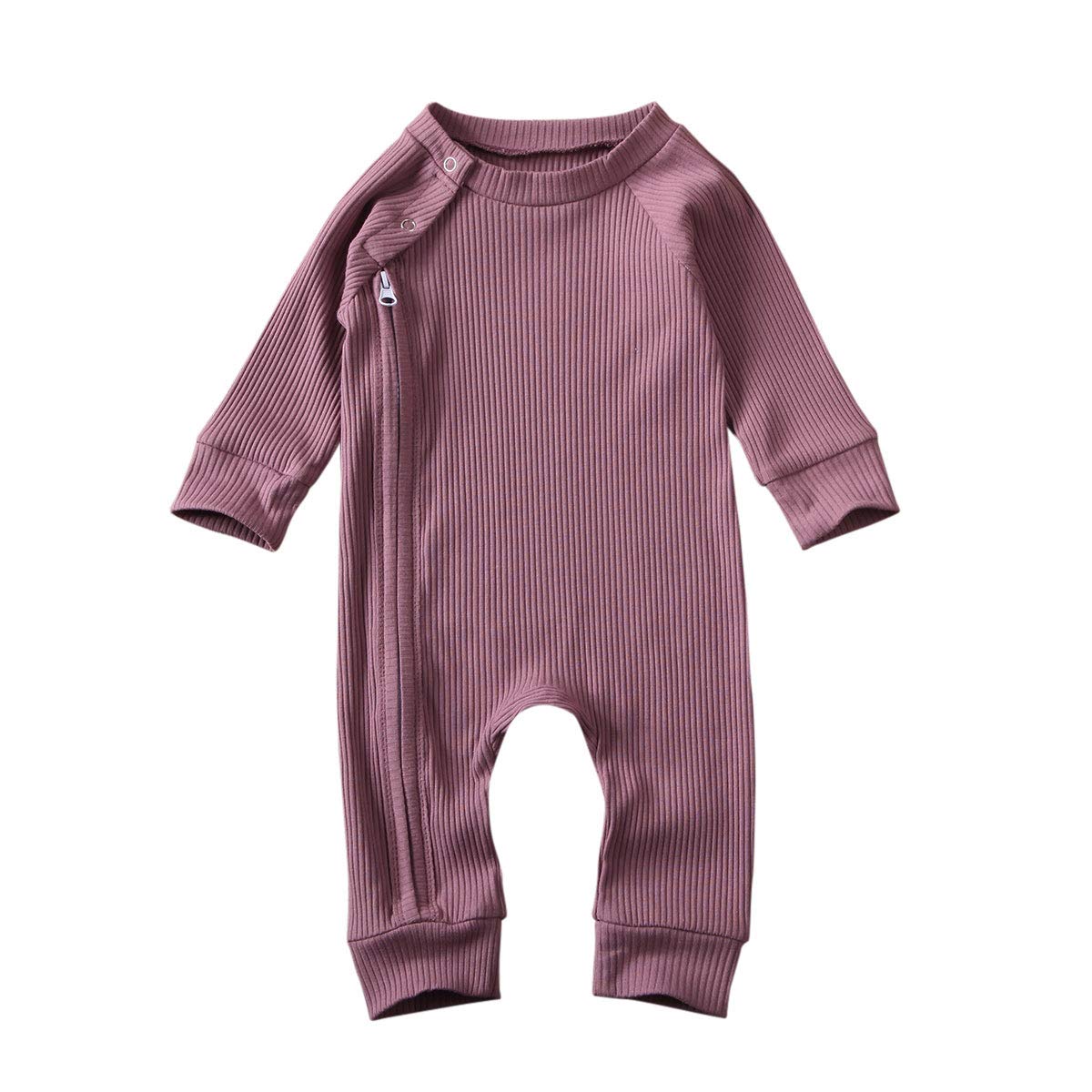 Newborn Baby Boy Girl Romper Outfits - Soft Ribbed Cotton Onesie Bodysuit Jumpsuit for Infants 0-12 Months | Perfect for Playtime, Photo Shoots & Everyday Wear