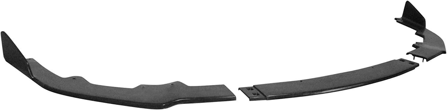 2019-2022 Toyota Corolla Hatchback Front Bumper Lip Spoiler - TS Style Unpainted Black 3-Piece Set (Not for Sedan) | Aggressive Look & Enhanced Aerodynamics for Street Racing & Car Shows