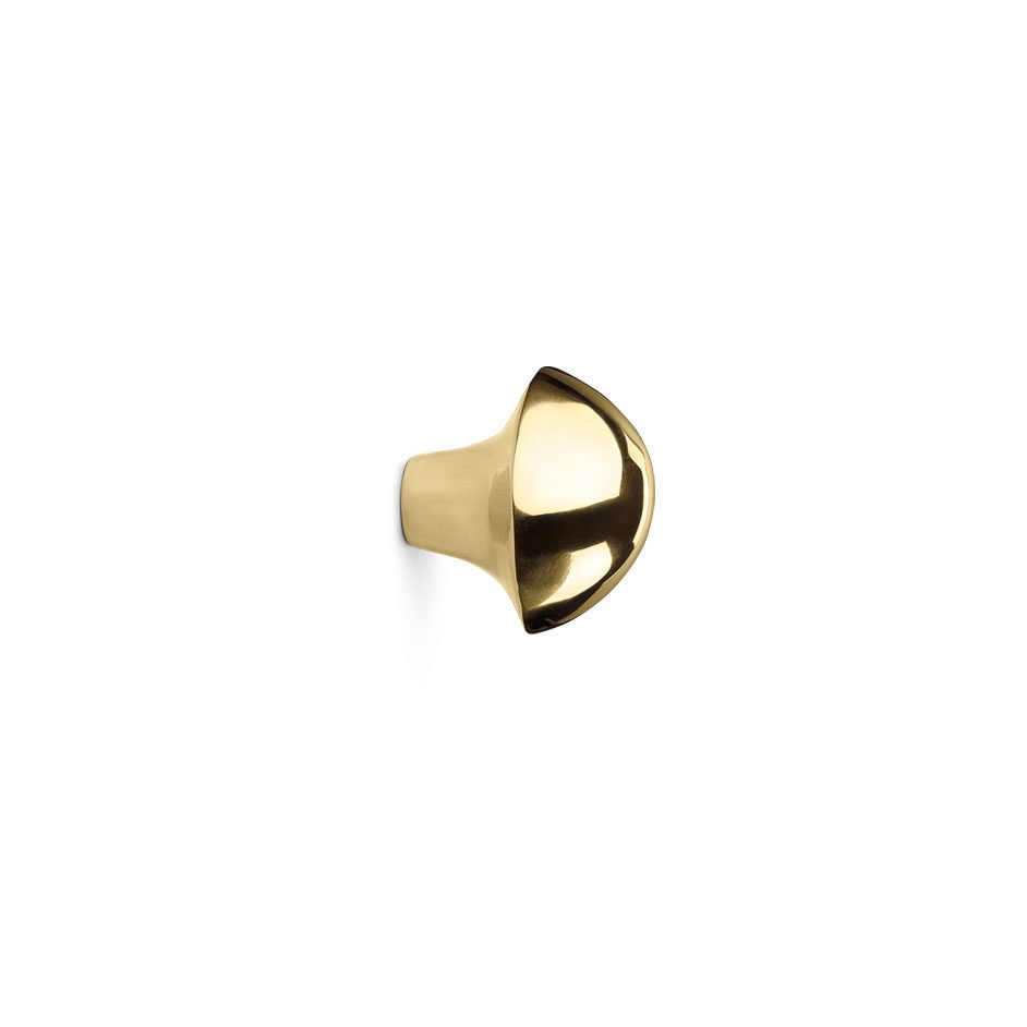 FERM LIVING x Helena Rohner Mushroom Wall Hook - Brass Coat Hook for Entryway, Bathroom & Bedroom - Stylish Decorative Wall Hanger for Keys, Hats & Towels