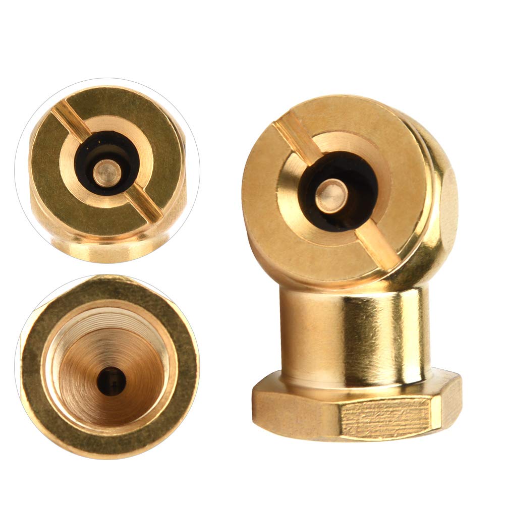 14 Pack NoClipClip Copper Tire Air Valve Inflator - Heavy Duty Metal Air Chuck for Car, Motorcycle, Bike, Truck - Perfect for Quick Tire Inflation & Pressure Checks