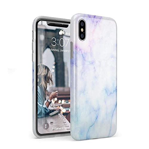 30 Blue & Purple Cotton Candy Marble