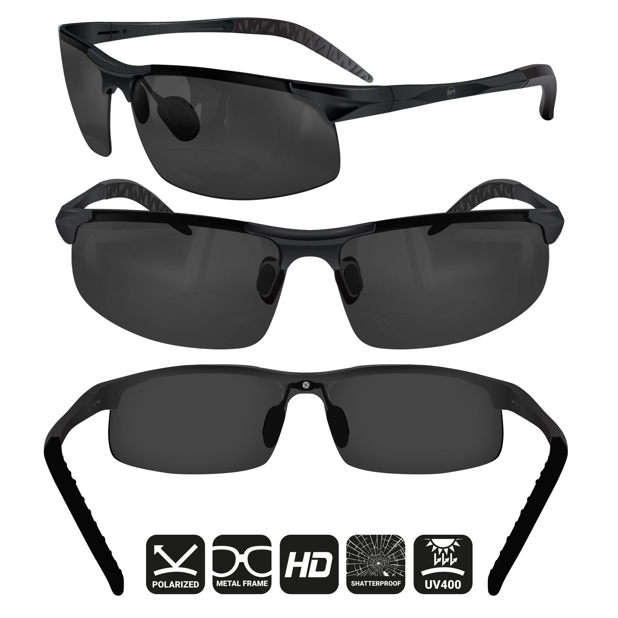 BLUPOND Polarized Sports Sunglasses for Men & Women - UV400 Protection, Anti-Glare, Unisex, Lightweight & Durable for Running, Cycling, Fishing & Outdoor Activities