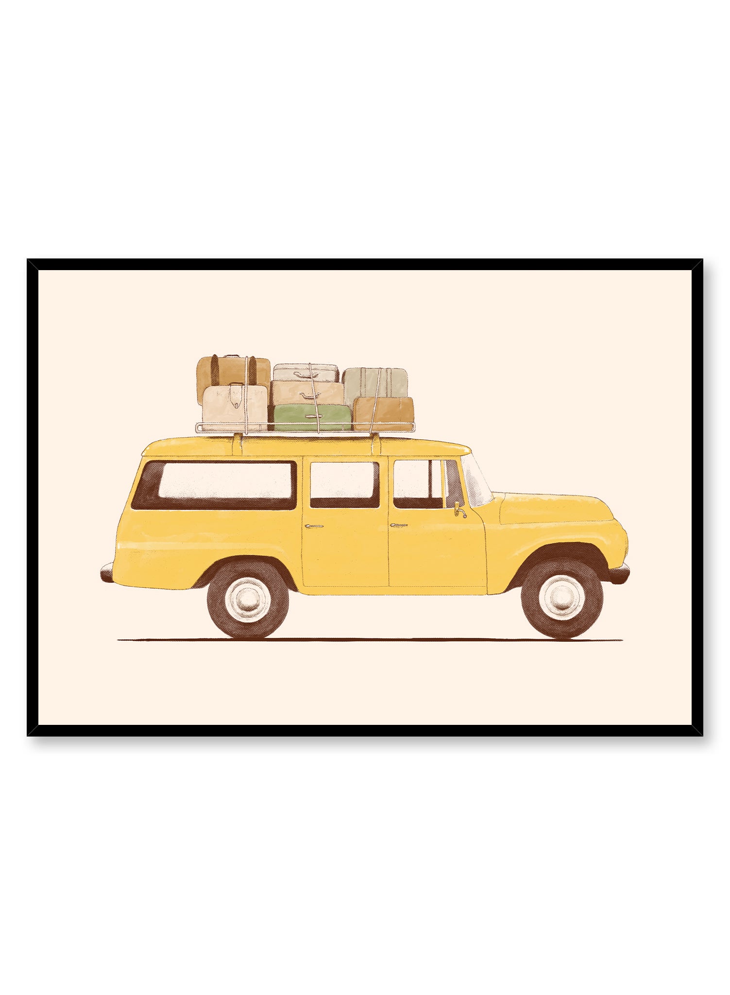 Pack Your Bags Travel Poster - Vintage Style World Map Wall Art for Home & Office Decor - Perfect for Wanderlust Inspiration & Adventure Themed Rooms