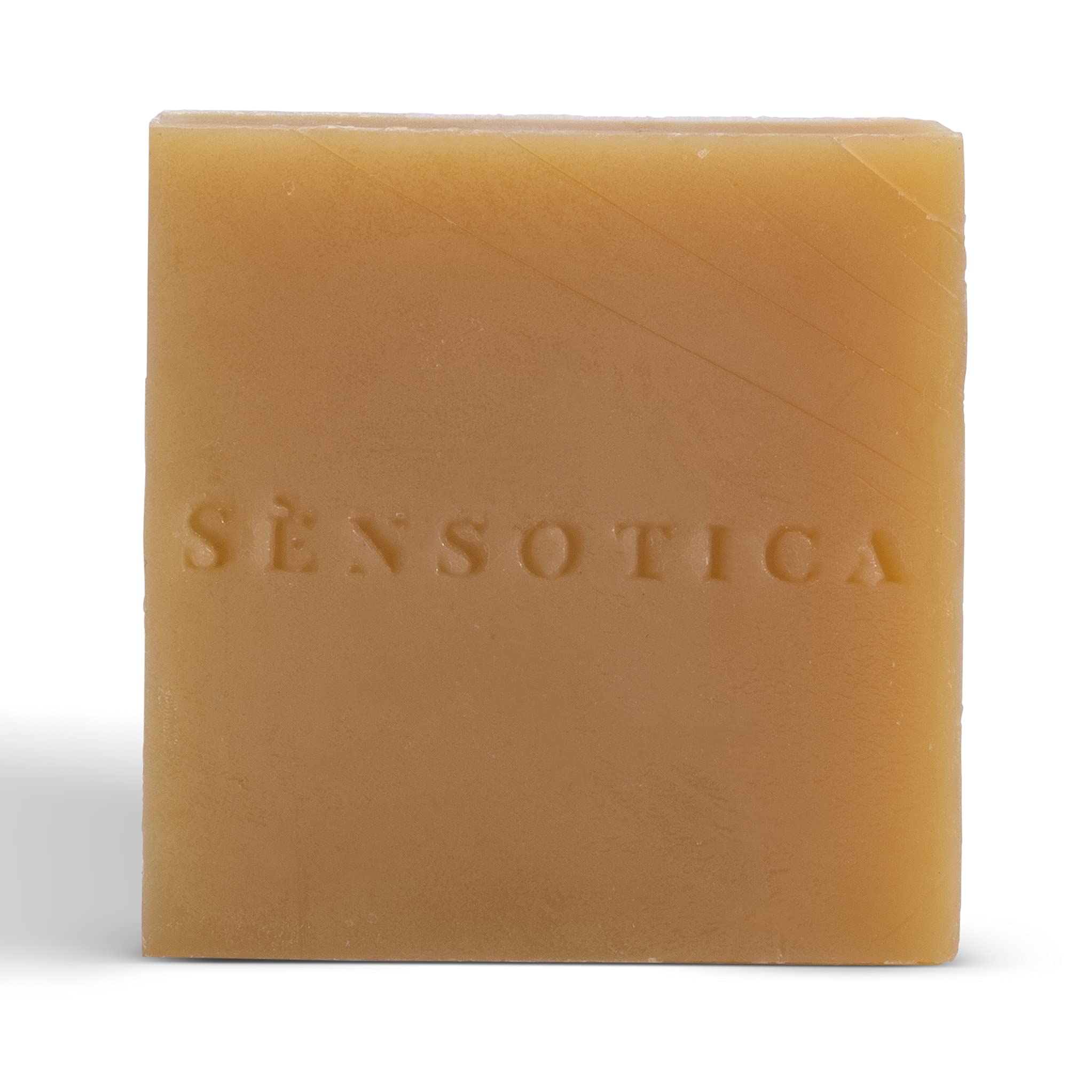 Sensotica Oatmeal & Citrus Exfoliating Soap Bar - Natural Handmade Facial Cleanser with Essential Oils for Sensitive Skin - Gentle Exfoliation & Deep Cleansing - Acne & Pimple Treatment - Perfect for Daily Skincare Routine & Spa Relaxation