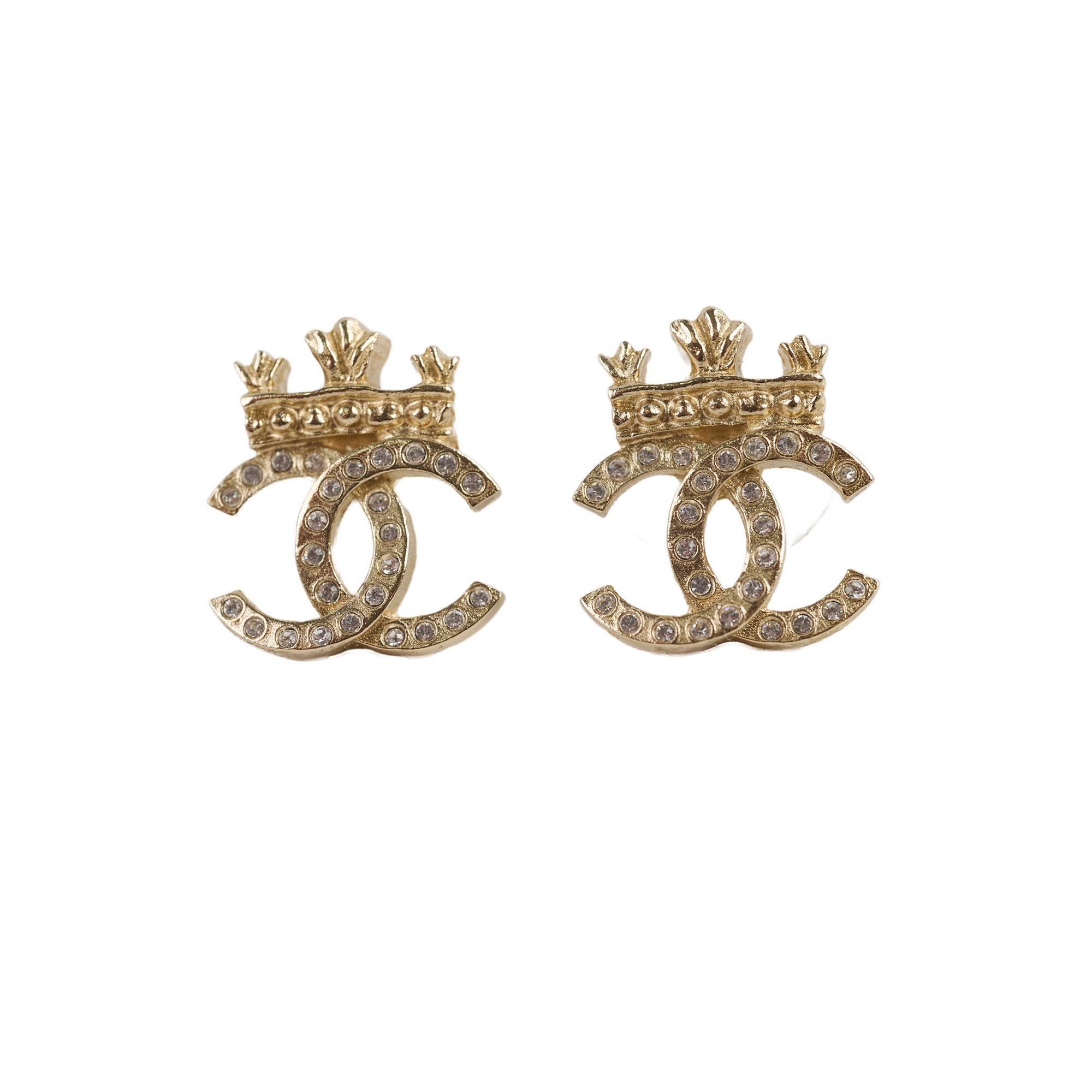 Chanel CC Crystal Earrings - Luxury Costume Jewelry for Women | Elegant Party & Evening Wear Accessories