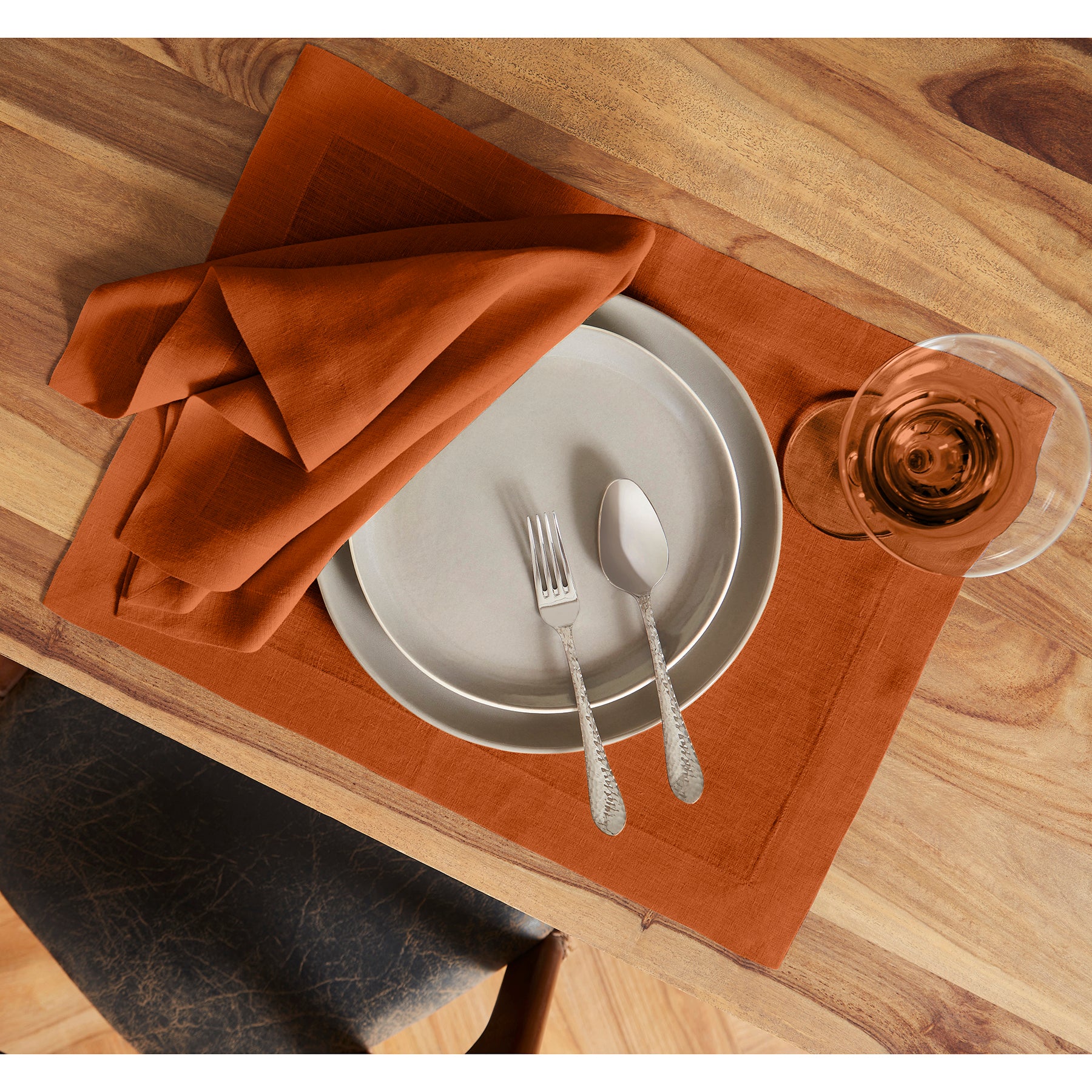 Premium Sonoma Placemats Set of 6 - Waterproof & Heat-Resistant Table Mats for Dining, Kitchen, and Outdoor Use - Elegant Home Decor for Everyday Meals and Entertaining