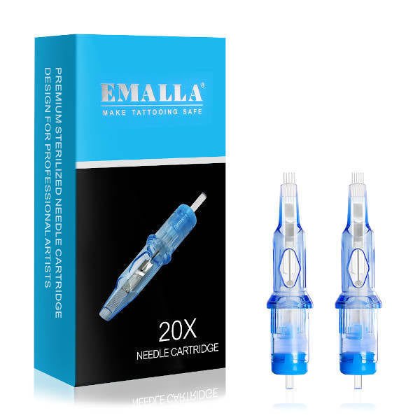 Emalla ELIOT Stipple Shader x3 Cartridges - Professional Tattoo Ink Cartridges for Smooth Shading & Fine Details | Perfect for Tattoo Artists & Permanent Makeup Professionals