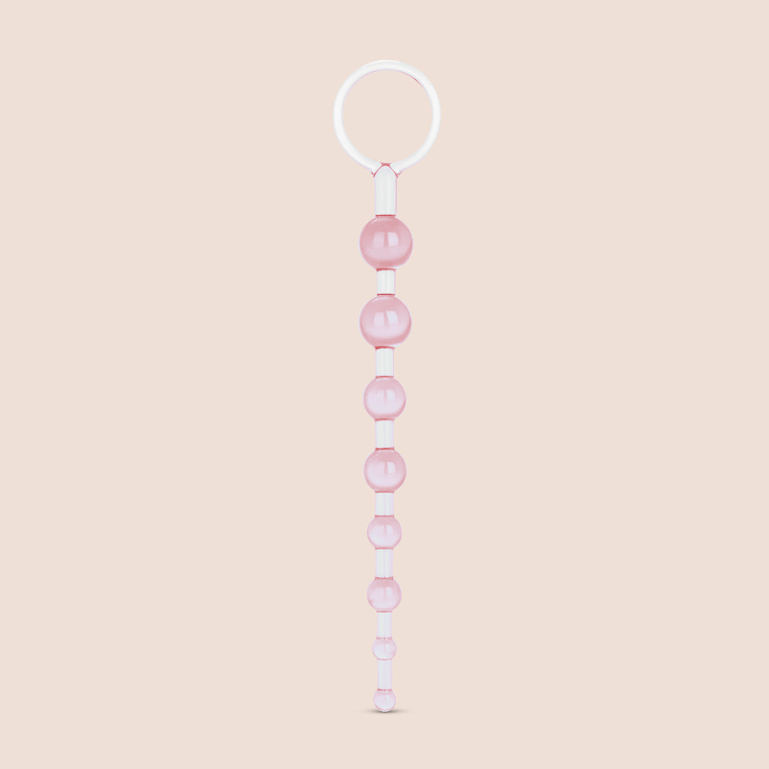 Shane's World® Anal 101™ Beginner Anal Beads with Retrieval Ring | Silicone Training Kit for Anal Play | Perfect for Couples & Solo Exploration