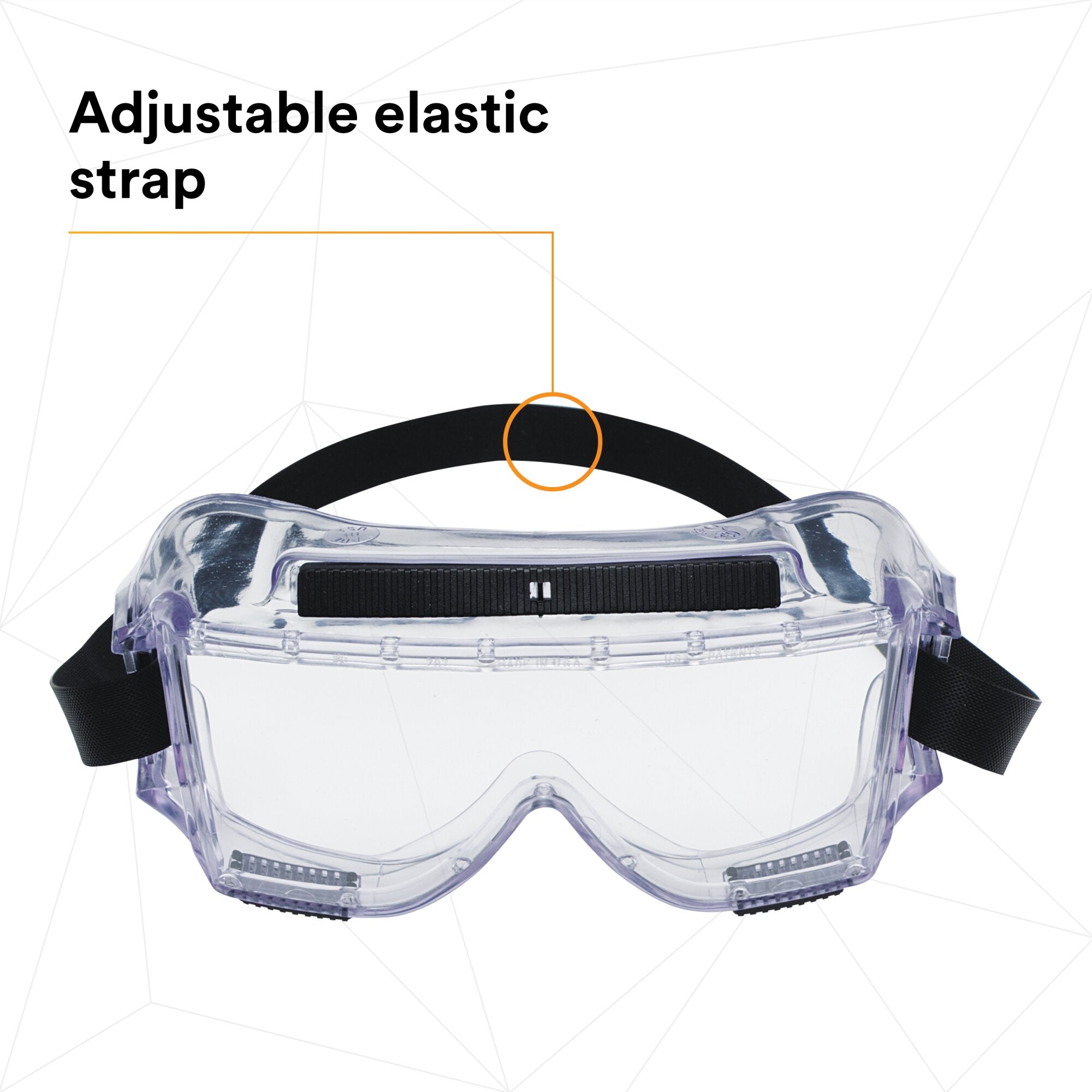 3M Centurion Safety Splash Goggle 454AF - ANSI Z87.1 Certified Protective Eyewear for Lab, Medical & Industrial Use - Anti-Fog, UV Protection, Comfort Fit for Work & DIY Projects