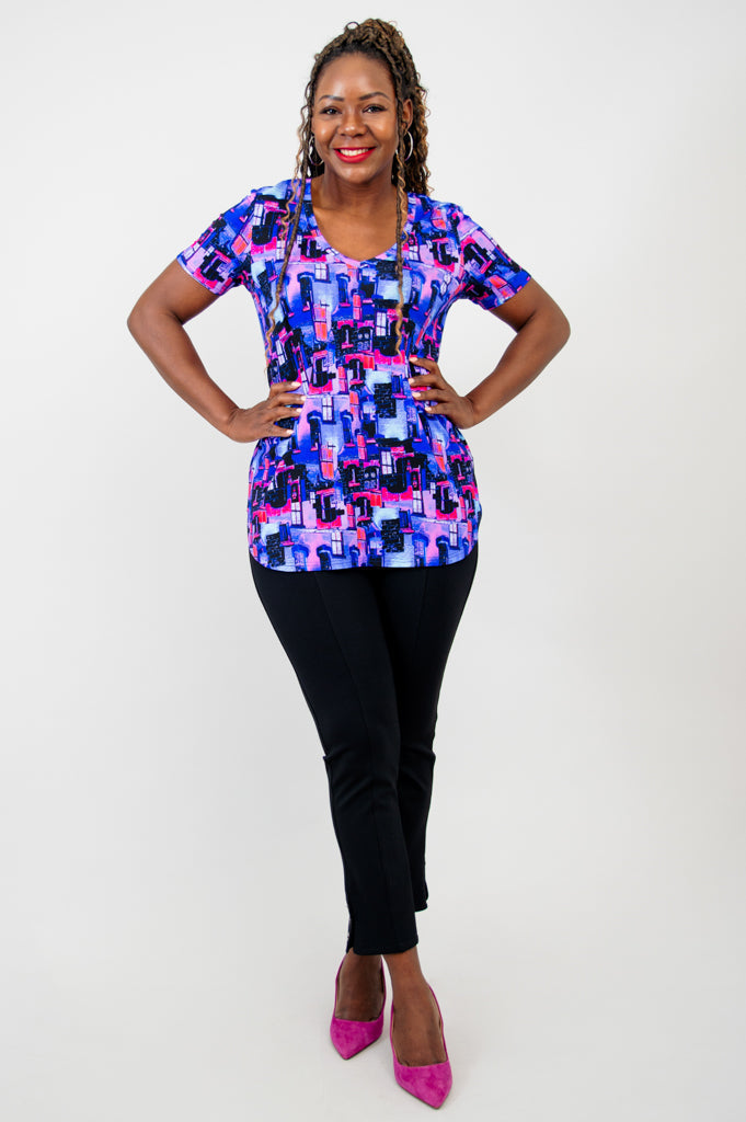 Victoria Jackie S/S Bamboo Top - Breathable & Comfortable Women's Summer Blouse for Casual Wear & Outdoor Activities