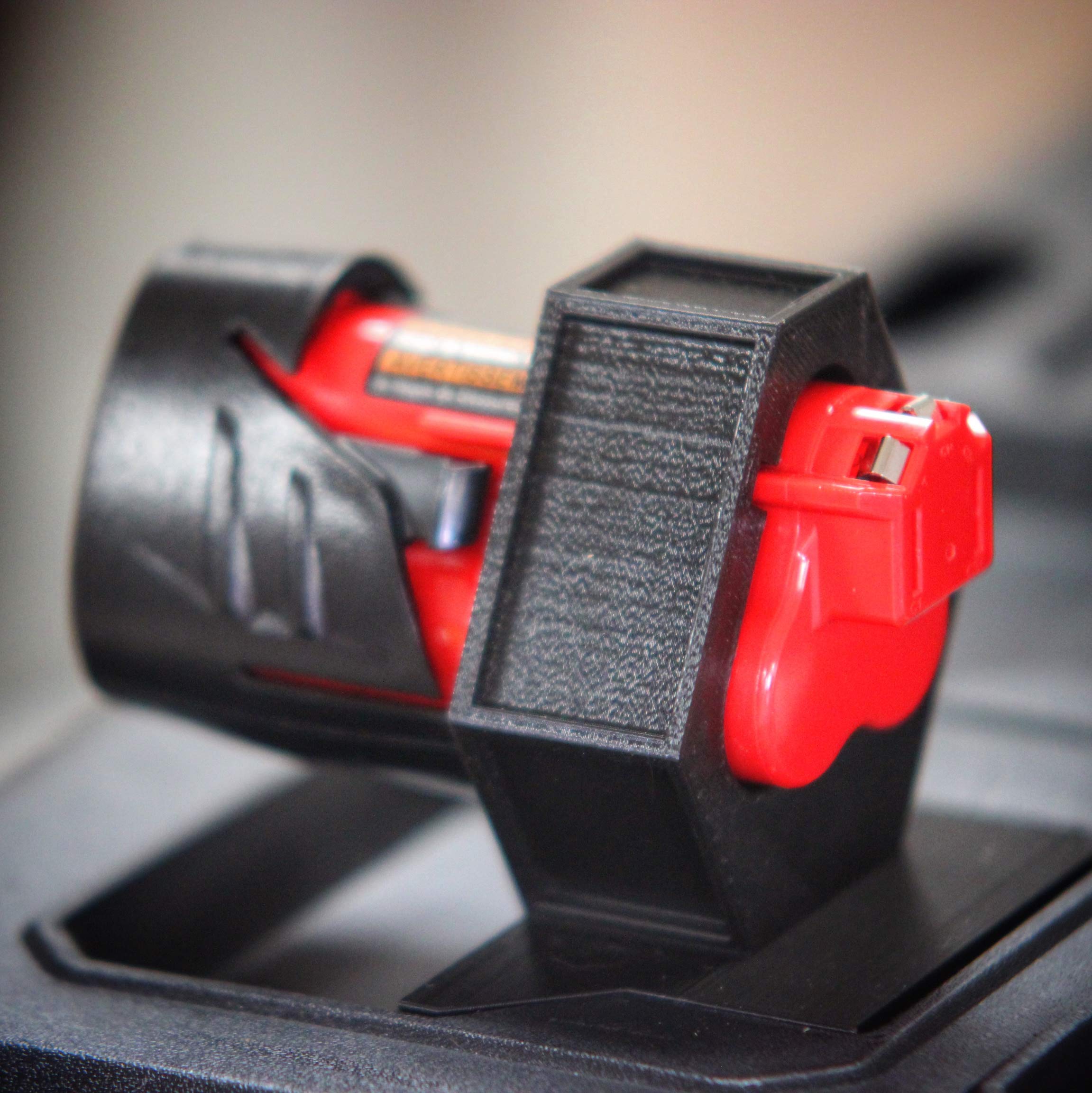 Milwaukee M12 Battery Holster Adapter - Compatible with Packout System | Secure Power Tool Battery Storage for Jobsite & Workshop Organization