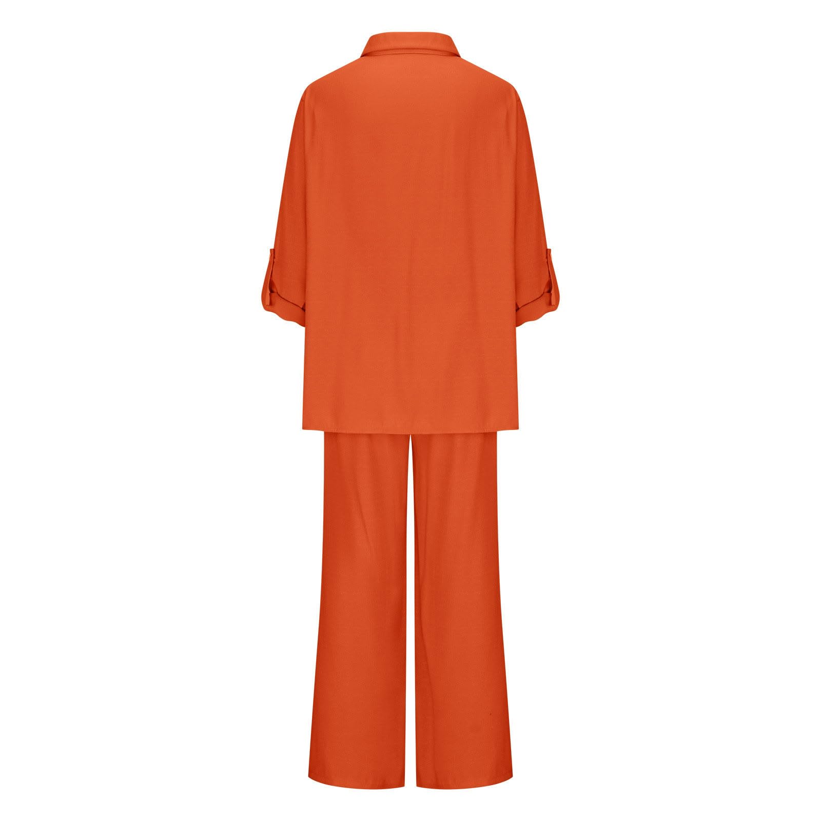 Women's Casual Lounge Wear Sets - 100% Cotton Linen Jogging Suits & Wide Leg Pants | Soft Comfortable Outfits for Home, Yoga & Relaxation | Perfect Gift Set for Women